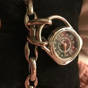 Ladies Silver Link Bracelet Watch by Fossil
